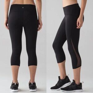 lululemon athletica Train Times Crop leggings in black